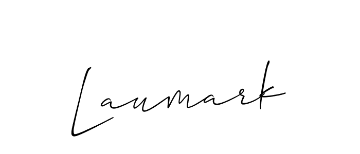 It looks lik you need a new signature style for name Laumark. Design unique handwritten (Allison_Script) signature with our free signature maker in just a few clicks. Laumark signature style 2 images and pictures png