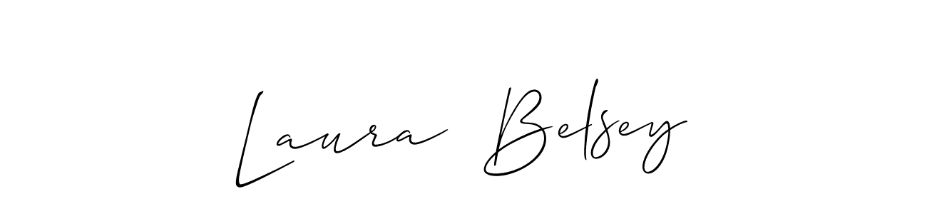 Use a signature maker to create a handwritten signature online. With this signature software, you can design (Allison_Script) your own signature for name Laura  Belsey. Laura  Belsey signature style 2 images and pictures png