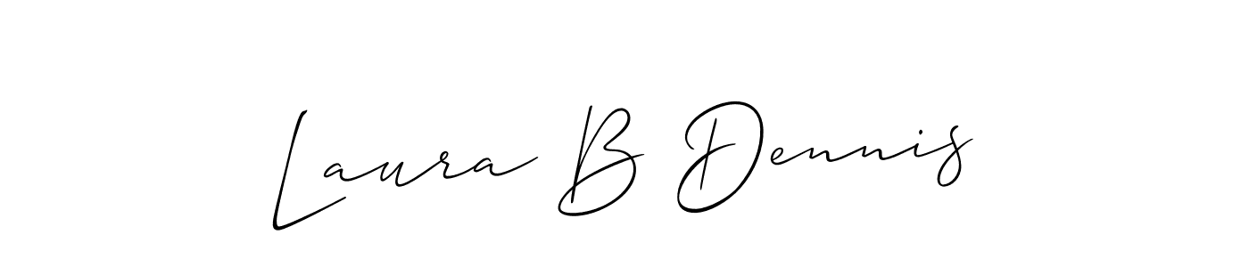 Best and Professional Signature Style for Laura B Dennis. Allison_Script Best Signature Style Collection. Laura B Dennis signature style 2 images and pictures png