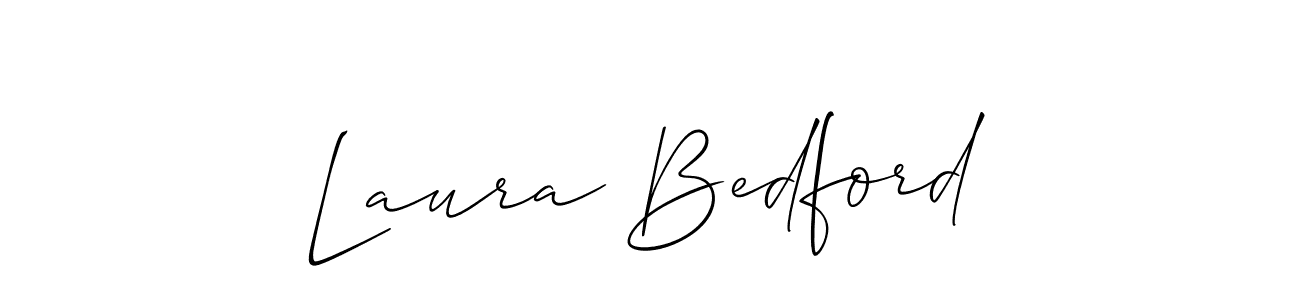 Use a signature maker to create a handwritten signature online. With this signature software, you can design (Allison_Script) your own signature for name Laura Bedford. Laura Bedford signature style 2 images and pictures png