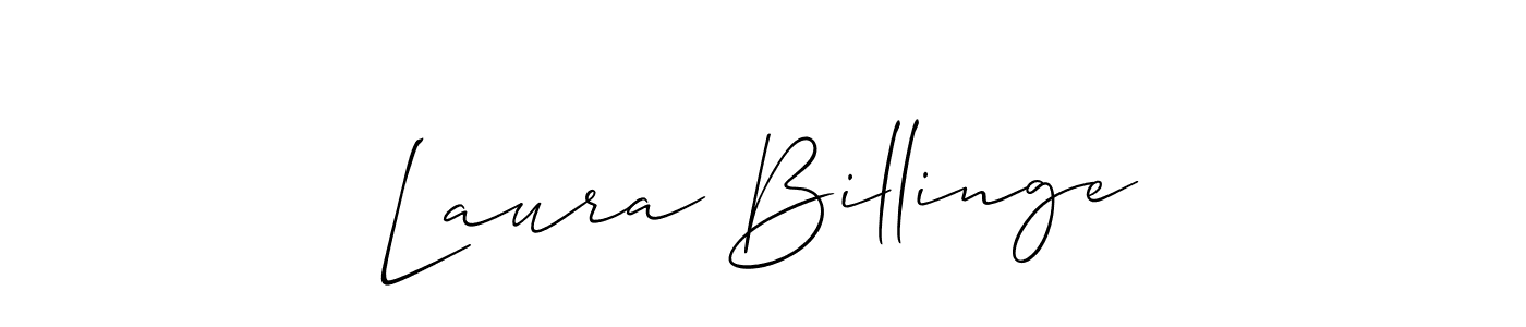 Design your own signature with our free online signature maker. With this signature software, you can create a handwritten (Allison_Script) signature for name Laura Billinge. Laura Billinge signature style 2 images and pictures png