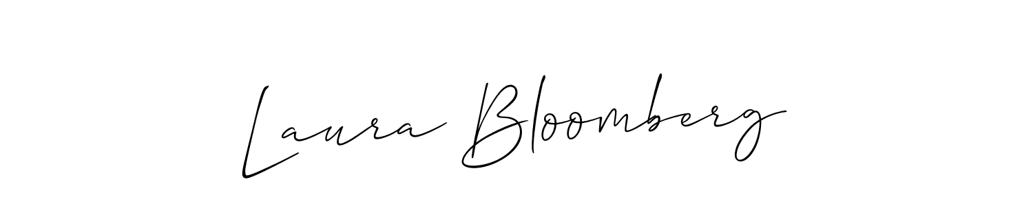 It looks lik you need a new signature style for name Laura Bloomberg. Design unique handwritten (Allison_Script) signature with our free signature maker in just a few clicks. Laura Bloomberg signature style 2 images and pictures png