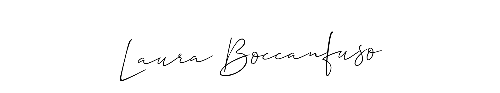 Create a beautiful signature design for name Laura Boccanfuso. With this signature (Allison_Script) fonts, you can make a handwritten signature for free. Laura Boccanfuso signature style 2 images and pictures png