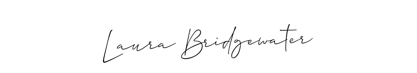 Best and Professional Signature Style for Laura Bridgewater. Allison_Script Best Signature Style Collection. Laura Bridgewater signature style 2 images and pictures png