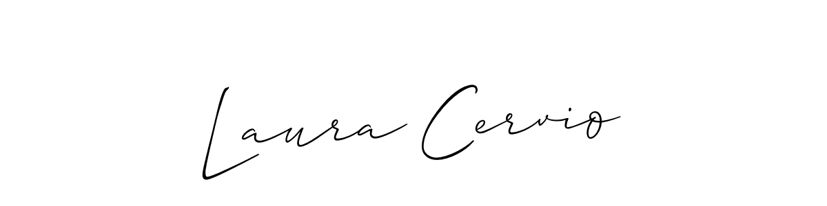 The best way (Allison_Script) to make a short signature is to pick only two or three words in your name. The name Laura Cervio include a total of six letters. For converting this name. Laura Cervio signature style 2 images and pictures png