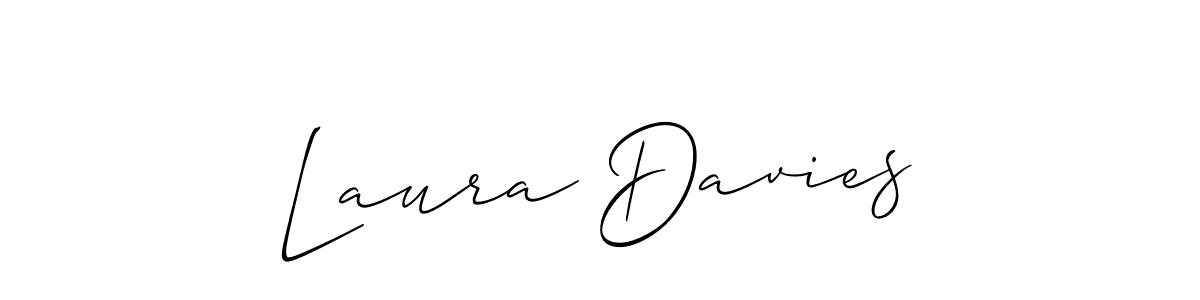 You should practise on your own different ways (Allison_Script) to write your name (Laura Davies) in signature. don't let someone else do it for you. Laura Davies signature style 2 images and pictures png