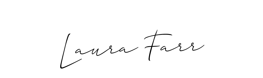 Design your own signature with our free online signature maker. With this signature software, you can create a handwritten (Allison_Script) signature for name Laura Farr. Laura Farr signature style 2 images and pictures png