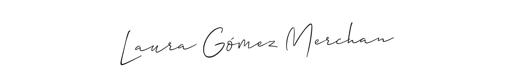 See photos of Laura Gómez Merchan official signature by Spectra . Check more albums & portfolios. Read reviews & check more about Allison_Script font. Laura Gómez Merchan signature style 2 images and pictures png
