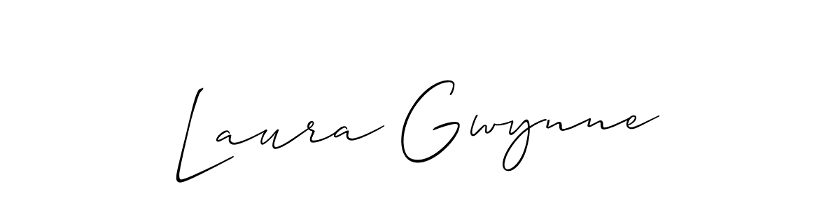 Design your own signature with our free online signature maker. With this signature software, you can create a handwritten (Allison_Script) signature for name Laura Gwynne. Laura Gwynne signature style 2 images and pictures png