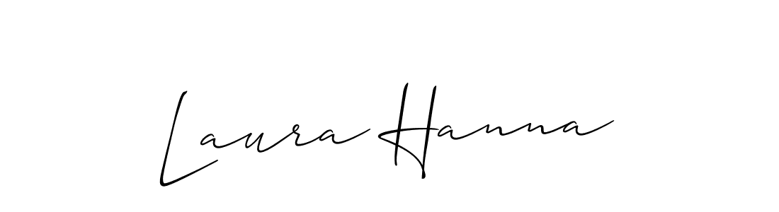 Also we have Laura Hanna name is the best signature style. Create professional handwritten signature collection using Allison_Script autograph style. Laura Hanna signature style 2 images and pictures png