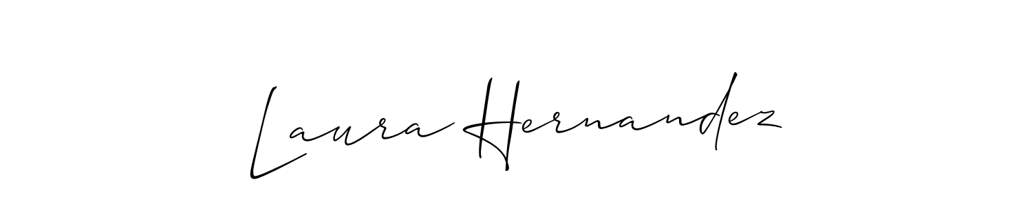 It looks lik you need a new signature style for name Laura Hernandez. Design unique handwritten (Allison_Script) signature with our free signature maker in just a few clicks. Laura Hernandez signature style 2 images and pictures png