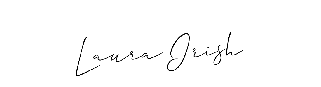 Design your own signature with our free online signature maker. With this signature software, you can create a handwritten (Allison_Script) signature for name Laura Irish. Laura Irish signature style 2 images and pictures png