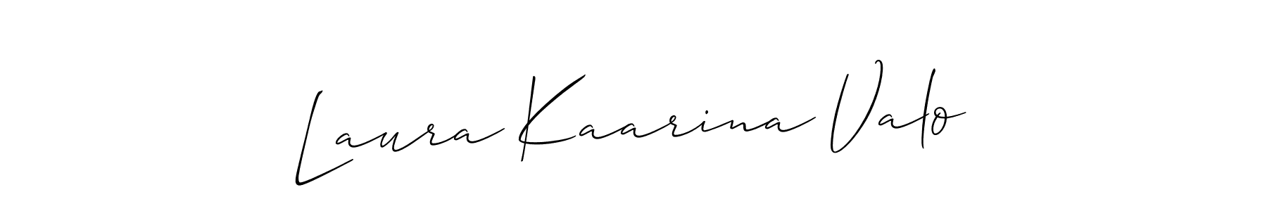 Also we have Laura Kaarina Valo name is the best signature style. Create professional handwritten signature collection using Allison_Script autograph style. Laura Kaarina Valo signature style 2 images and pictures png