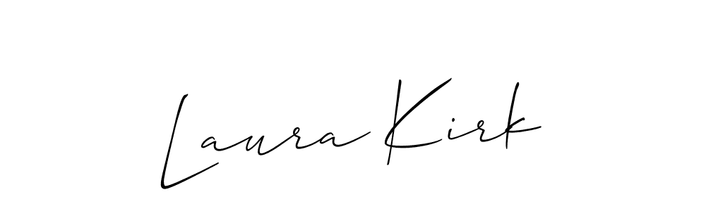 Make a short Laura Kirk signature style. Manage your documents anywhere anytime using Allison_Script. Create and add eSignatures, submit forms, share and send files easily. Laura Kirk signature style 2 images and pictures png