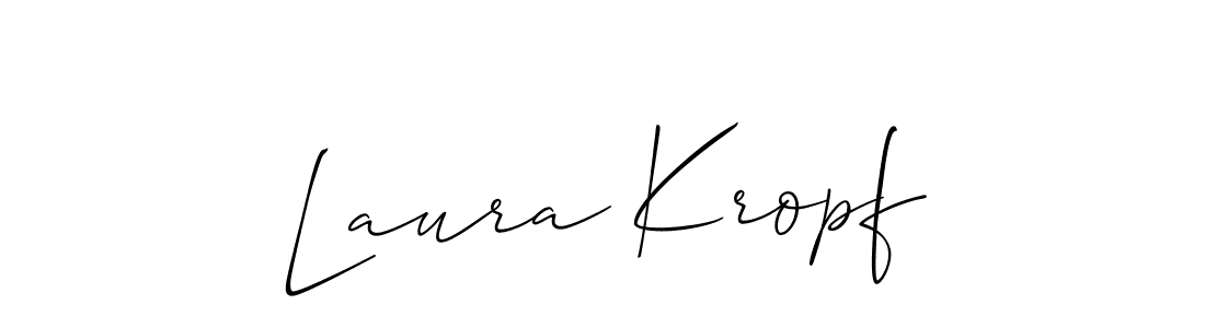 Once you've used our free online signature maker to create your best signature Allison_Script style, it's time to enjoy all of the benefits that Laura Kropf name signing documents. Laura Kropf signature style 2 images and pictures png