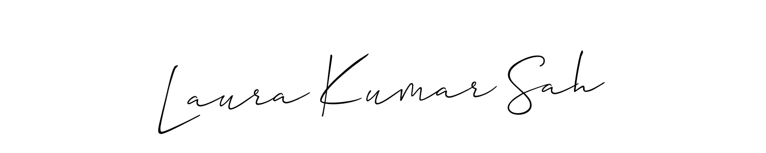 Design your own signature with our free online signature maker. With this signature software, you can create a handwritten (Allison_Script) signature for name Laura Kumar Sah. Laura Kumar Sah signature style 2 images and pictures png