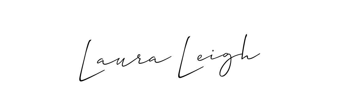 if you are searching for the best signature style for your name Laura Leigh. so please give up your signature search. here we have designed multiple signature styles  using Allison_Script. Laura Leigh signature style 2 images and pictures png