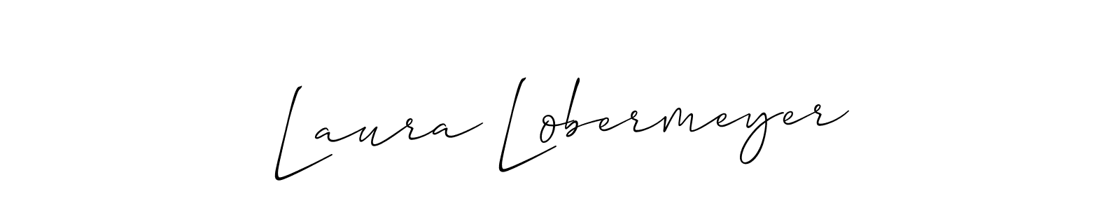 Create a beautiful signature design for name Laura Lobermeyer. With this signature (Allison_Script) fonts, you can make a handwritten signature for free. Laura Lobermeyer signature style 2 images and pictures png