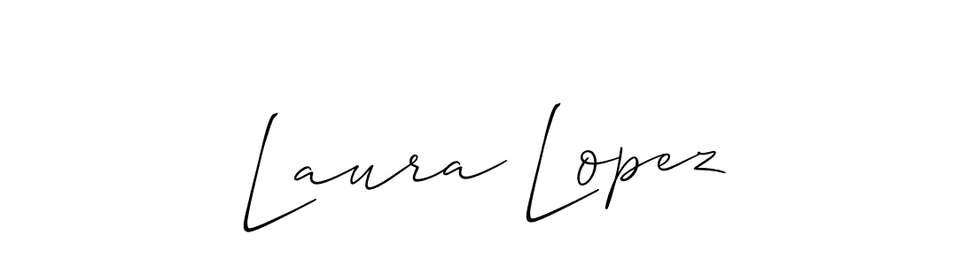 How to Draw Laura Lopez signature style? Allison_Script is a latest design signature styles for name Laura Lopez. Laura Lopez signature style 2 images and pictures png