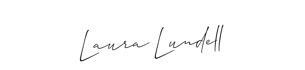 How to Draw Laura Lundell signature style? Allison_Script is a latest design signature styles for name Laura Lundell. Laura Lundell signature style 2 images and pictures png