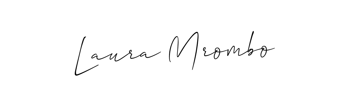 Make a beautiful signature design for name Laura Mrombo. Use this online signature maker to create a handwritten signature for free. Laura Mrombo signature style 2 images and pictures png