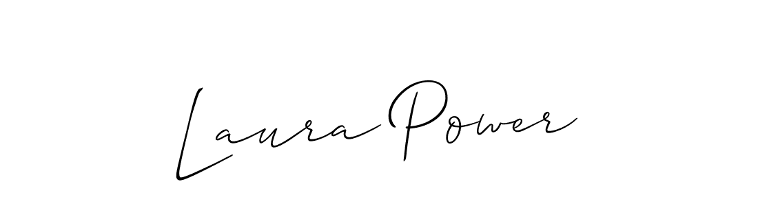 Laura Power stylish signature style. Best Handwritten Sign (Allison_Script) for my name. Handwritten Signature Collection Ideas for my name Laura Power. Laura Power signature style 2 images and pictures png