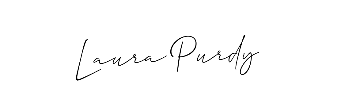 Design your own signature with our free online signature maker. With this signature software, you can create a handwritten (Allison_Script) signature for name Laura Purdy. Laura Purdy signature style 2 images and pictures png