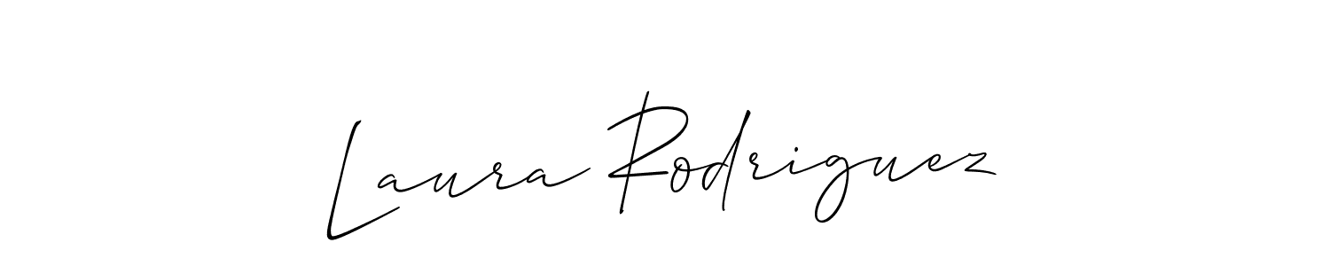 Laura Rodriguez stylish signature style. Best Handwritten Sign (Allison_Script) for my name. Handwritten Signature Collection Ideas for my name Laura Rodriguez. Laura Rodriguez signature style 2 images and pictures png