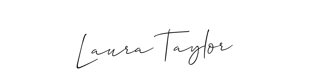 Make a beautiful signature design for name Laura Taylor. With this signature (Allison_Script) style, you can create a handwritten signature for free. Laura Taylor signature style 2 images and pictures png