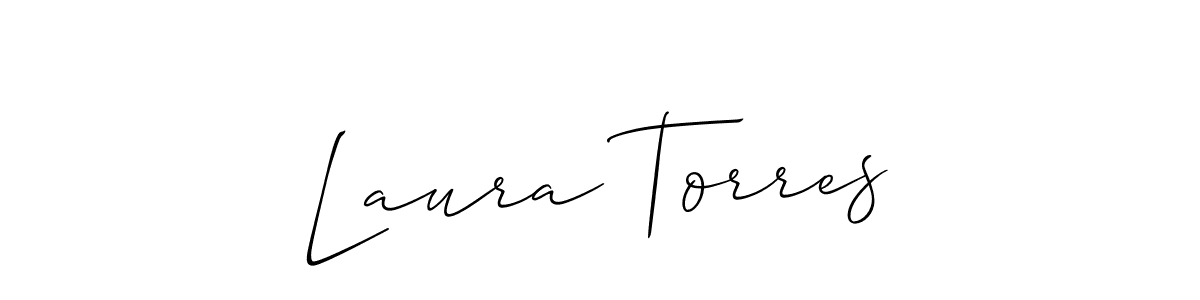 See photos of Laura Torres official signature by Spectra . Check more albums & portfolios. Read reviews & check more about Allison_Script font. Laura Torres signature style 2 images and pictures png