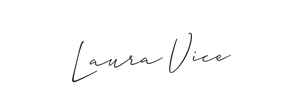 Similarly Allison_Script is the best handwritten signature design. Signature creator online .You can use it as an online autograph creator for name Laura Vice. Laura Vice signature style 2 images and pictures png