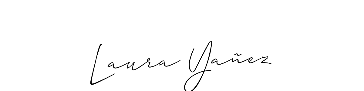 This is the best signature style for the Laura Yañez name. Also you like these signature font (Allison_Script). Mix name signature. Laura Yañez signature style 2 images and pictures png