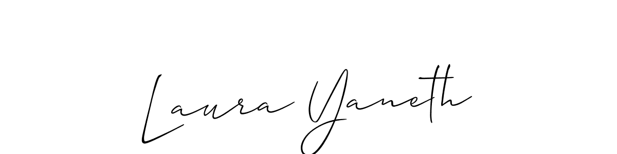 Best and Professional Signature Style for Laura Yaneth. Allison_Script Best Signature Style Collection. Laura Yaneth signature style 2 images and pictures png