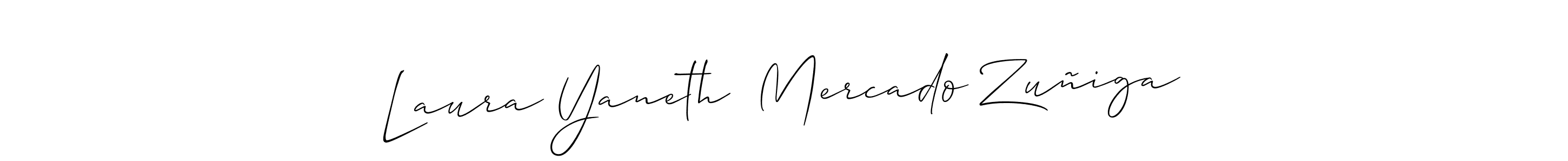 How to Draw Laura Yaneth  Mercado Zuñiga signature style? Allison_Script is a latest design signature styles for name Laura Yaneth  Mercado Zuñiga. Laura Yaneth  Mercado Zuñiga signature style 2 images and pictures png