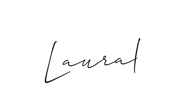 Also we have Laural name is the best signature style. Create professional handwritten signature collection using Allison_Script autograph style. Laural signature style 2 images and pictures png