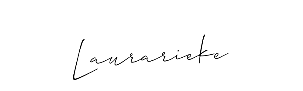 It looks lik you need a new signature style for name Laurarieke. Design unique handwritten (Allison_Script) signature with our free signature maker in just a few clicks. Laurarieke signature style 2 images and pictures png