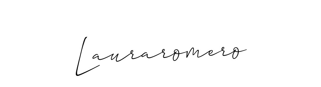 You should practise on your own different ways (Allison_Script) to write your name (Lauraromero) in signature. don't let someone else do it for you. Lauraromero signature style 2 images and pictures png