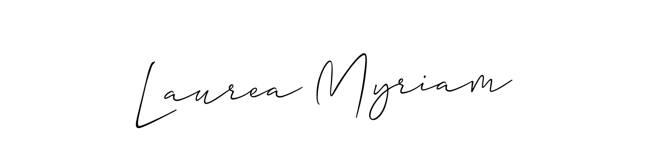 Make a beautiful signature design for name Laurea Myriam. With this signature (Allison_Script) style, you can create a handwritten signature for free. Laurea Myriam signature style 2 images and pictures png