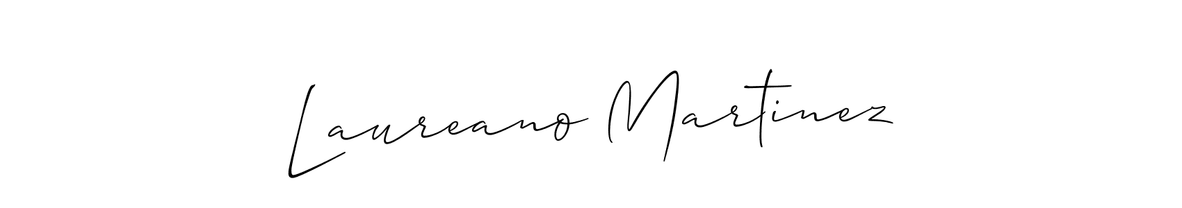 Laureano Martinez stylish signature style. Best Handwritten Sign (Allison_Script) for my name. Handwritten Signature Collection Ideas for my name Laureano Martinez. Laureano Martinez signature style 2 images and pictures png