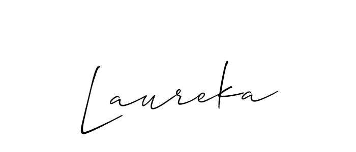 You should practise on your own different ways (Allison_Script) to write your name (Laureka) in signature. don't let someone else do it for you. Laureka signature style 2 images and pictures png