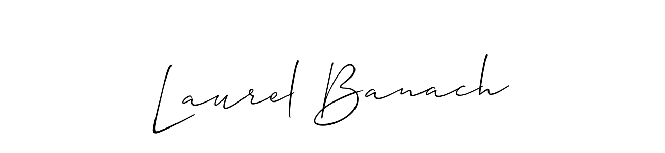 Laurel Banach stylish signature style. Best Handwritten Sign (Allison_Script) for my name. Handwritten Signature Collection Ideas for my name Laurel Banach. Laurel Banach signature style 2 images and pictures png