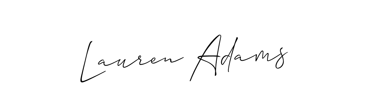 Also we have Lauren Adams name is the best signature style. Create professional handwritten signature collection using Allison_Script autograph style. Lauren Adams signature style 2 images and pictures png