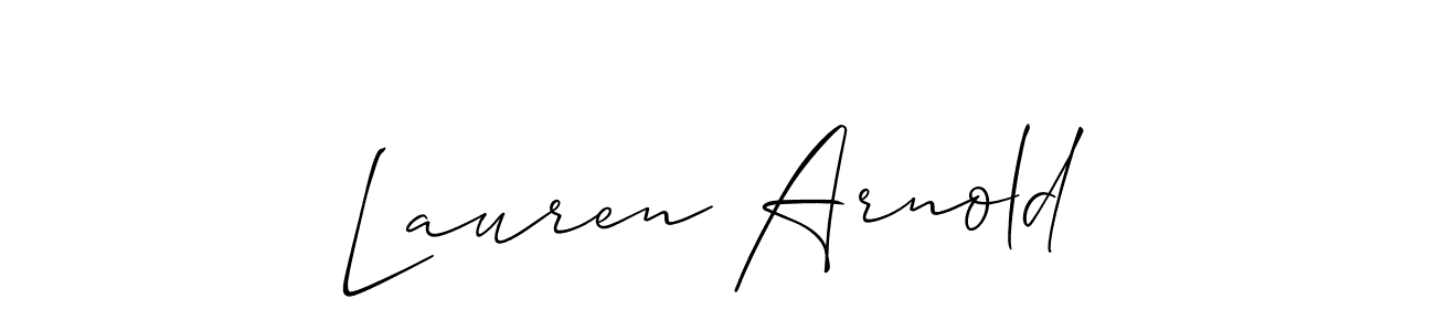 Design your own signature with our free online signature maker. With this signature software, you can create a handwritten (Allison_Script) signature for name Lauren Arnold. Lauren Arnold signature style 2 images and pictures png