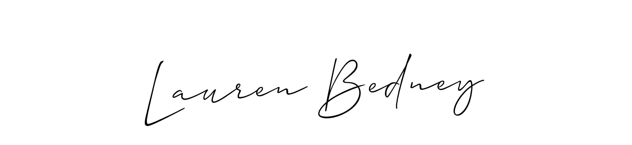 It looks lik you need a new signature style for name Lauren Bedney. Design unique handwritten (Allison_Script) signature with our free signature maker in just a few clicks. Lauren Bedney signature style 2 images and pictures png