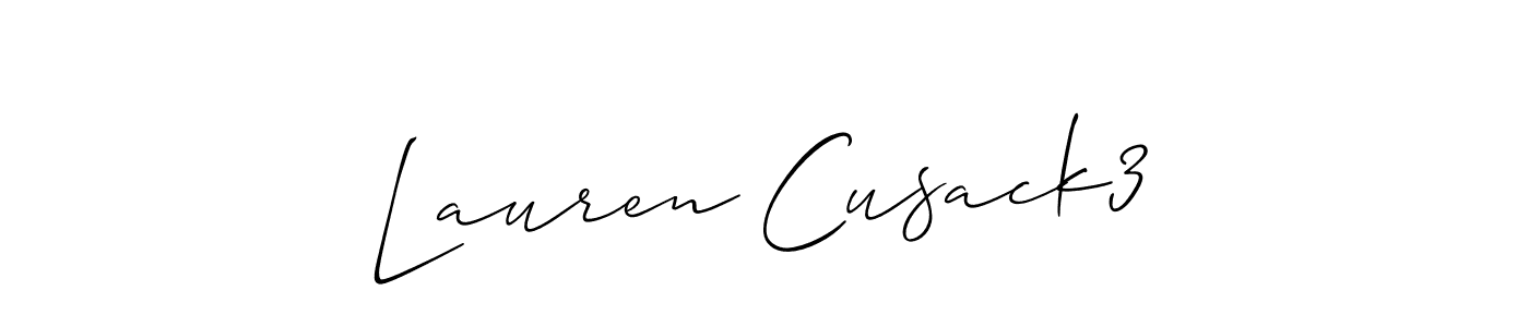 Make a beautiful signature design for name Lauren Cusack3. Use this online signature maker to create a handwritten signature for free. Lauren Cusack3 signature style 2 images and pictures png