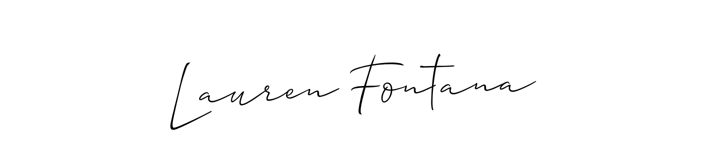 Design your own signature with our free online signature maker. With this signature software, you can create a handwritten (Allison_Script) signature for name Lauren Fontana. Lauren Fontana signature style 2 images and pictures png