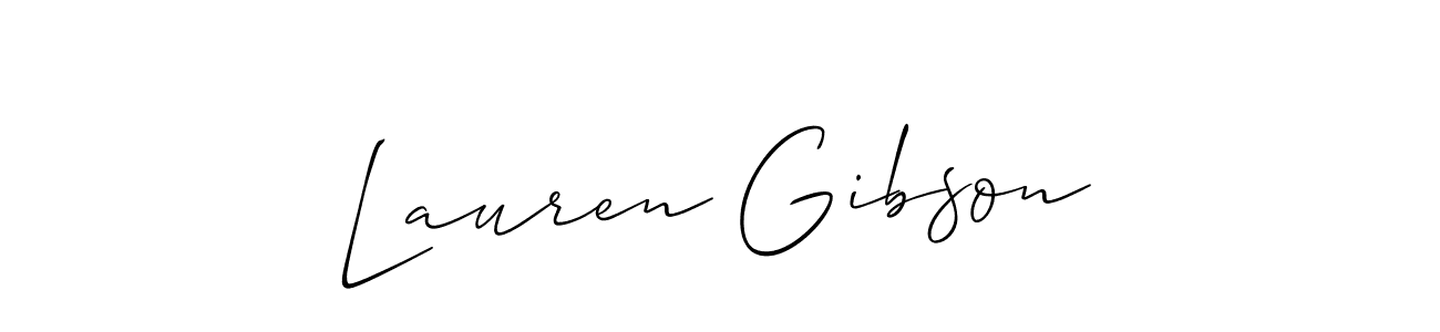 Use a signature maker to create a handwritten signature online. With this signature software, you can design (Allison_Script) your own signature for name Lauren Gibson. Lauren Gibson signature style 2 images and pictures png