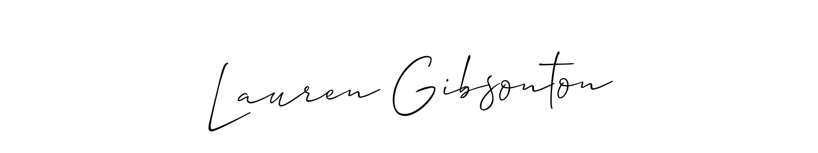 Similarly Allison_Script is the best handwritten signature design. Signature creator online .You can use it as an online autograph creator for name Lauren Gibsonton. Lauren Gibsonton signature style 2 images and pictures png