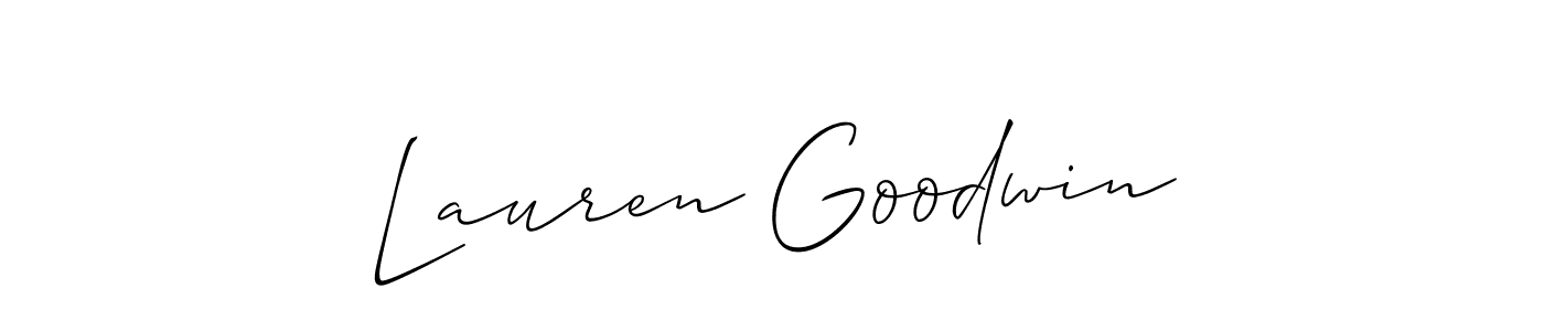 Use a signature maker to create a handwritten signature online. With this signature software, you can design (Allison_Script) your own signature for name Lauren Goodwin. Lauren Goodwin signature style 2 images and pictures png