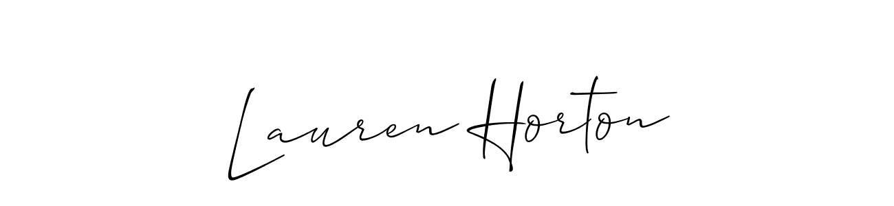 Design your own signature with our free online signature maker. With this signature software, you can create a handwritten (Allison_Script) signature for name Lauren Horton. Lauren Horton signature style 2 images and pictures png